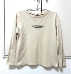 ピンクラテ 長袖Tシャツ　150 ベージュ