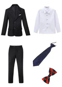 未使用【送料込み】男の子 細身スーツ 140cm