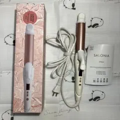 SALONIA 2WAYストレート＆カールヘアアイロン