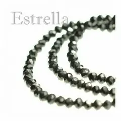 ☆お洒落必見☆スピネル 風ネックレス【ブラック】197