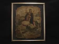 中国唐時代　敦煌莫高窟壁画 彩絵　人物像 発掘品古美術 AK1774A1-4 中国唐時代 敦煌莫高窟壁画 彩絵 人物像 発掘品古美術 AK1774A1-4