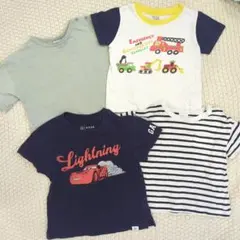 【90cm/95cm】子供用Tシャツ4点セット