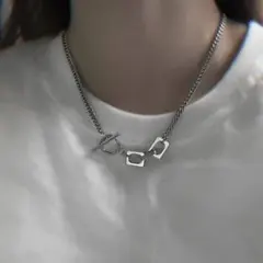 ♥️残りわずか♥️おしゃれ　ユニセックス　ネックレス　シルバー　海外　ストリート