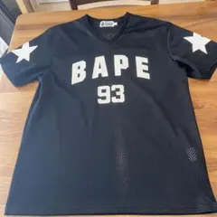 A BATHING APE フットボールシャツ bape グレー L | Mercari
