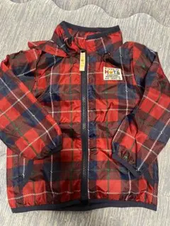 HotB フード付きジャケット 赤・紺チェック