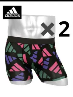 adidas アディダス DRY 吸汗速乾 前閉じ ボクサーパンツ 2枚 ピンクのサムネイル