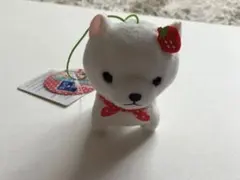 豆しば三兄弟 苺づくし ぬいぐるみ マスコット キーホルダー かわいい タグ付き