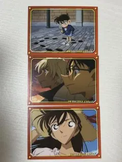名探偵コナン トレーディングカード 3枚セット　江戸川コナン　安室透　毛利蘭