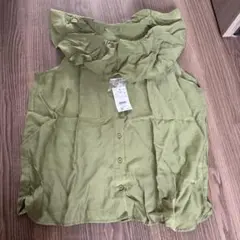 LOWRYS FARM フリルノースリーブシャツ F