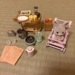 シルバニア 赤ちゃん&ベビーカー&キッチン家電セット