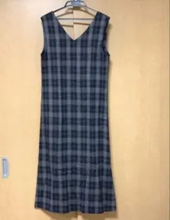 URBAN RESEARCH チェック柄 ノースリーブ ワンピース