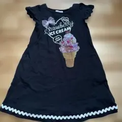 mezzo piano アイスクリームプリント ワンピース 半袖