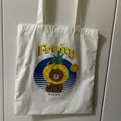 値下げ　LINE FRIENDS エコバッグ ブラウン