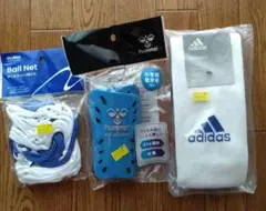 hummelシンガード・すねあて Jrサイズ 　adidasソックス19−21