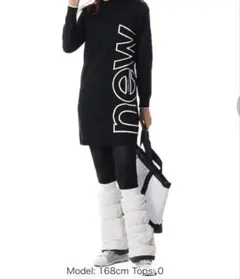 new balance SPORT ストレッチ 長袖ニットワンピース