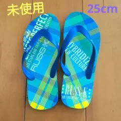 【未使用】メンズ　ジュニア　ビーチサンダル　ブルー　25cmのサムネイル
