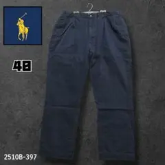 ★人気　POLO by Ralph Lauren ツータック　ネイビー40/32