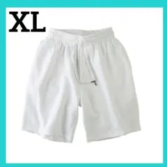 メンズ ショートパンツ 白 XL スポーツ トレーニング 在庫限り
