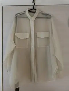 【Spick & Span】シアーシャツ アイボリーのサムネイル