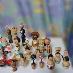 古*！様 木製こけし人形80個