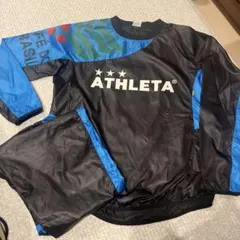 サッカー　メンズ　ピステ　青　黒　美品