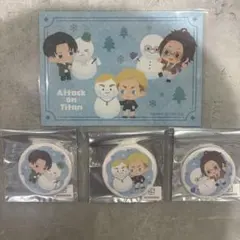 進撃の巨人　ココラボ　雪だるまver. 幹部4点セット