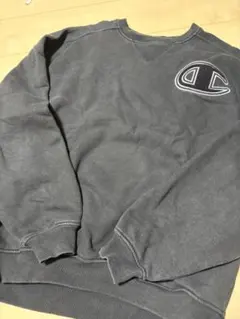 Champion ブラック　クルーネックスウェット