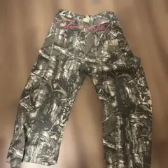 リアルツリー　地底人オンラインワイドパンツ刺繍入り　NO RENID 9090