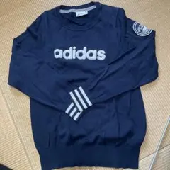 adidas ネイビー ロゴ セーター