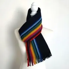 PAUL SMITH 　ポール・スミス　レインボー ウールマフラー