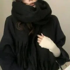 SHEIN　マフラー　黒