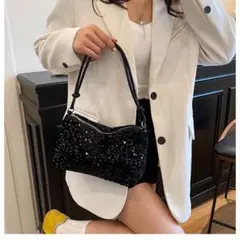 ハンドバッグ スパンコール 　結婚式 記念日 イベント パーティー　お呼ばれ