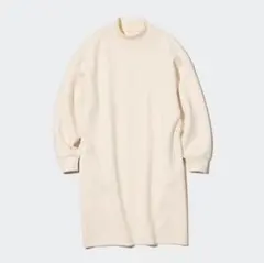 UNIQLO　ユニクロ　ドライスウェット　コクーンワンピース　Mサイズ　ホワイト