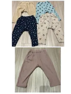 (値下げ、バラ売り可能)GU サナマルパンツ 90サイズ 5点セット