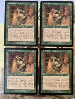 MTG SCG 自然との一体化 日本語版 4枚のサムネイル
