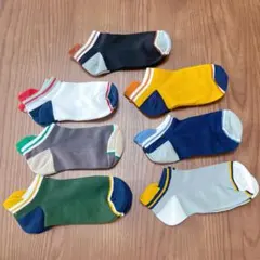 未使用 16cm 7足 靴下 キッズ くるぶし ソックス まとめ売り カラフル