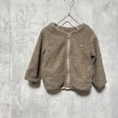 petit main プティマイン　ボア　ブルゾン　アウター　ブラウン　90cm