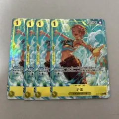 ナミ　4枚　パラレル　プロモ　プレミアムカードコレクション