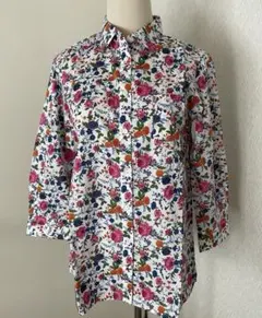 poppy あさぎーにょ DOT FLOWER SHIRT サテン シャツ 花柄 - メルカリ