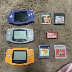 ゲームボーイアドバンス 本体3個＋ソフト5本　全て動作確認済み