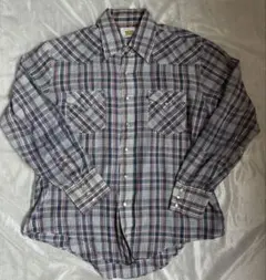 70s Kingsfield 長袖チェックシャツ スナップボタン ヴィンテージ