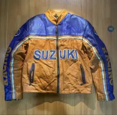 SUZUKI スズキ レーシングジャケット レザージャケット 古着 本革 2026年最新】Suzuki レザージャケット・ライダースの人気アイテム