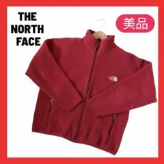 美品✨ノースフェイス　フリースジャケット 赤 L 人気 定番　登山　人気　希少