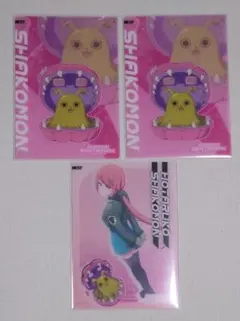 デジモンビートブレイク クリアカード シャコモン&　サクラコ　3枚セット