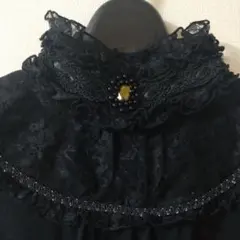 axesfemmeブラックレースフリルビジュー