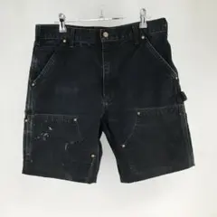 W34 Carhartt ダブルニー ショーツ ブラック 希少 高リセール W34 Carhartt ダブルニー ショーツ ブラック 希少 高リセール - メルカリ