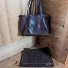 COACH ダークブラウン トートバッグ KBB-9306 コーチ - メルカリ