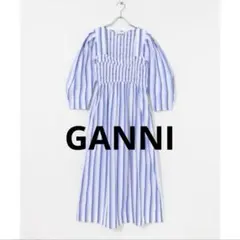超美品]GANNI ガニー シフォン ワンピース 花柄 - メルカリ