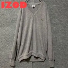 ★80s★ IZOD LACOSTE ラコステ Vネック ニット USA製