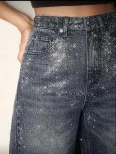 SHEIN Anewsta キラキラデニム